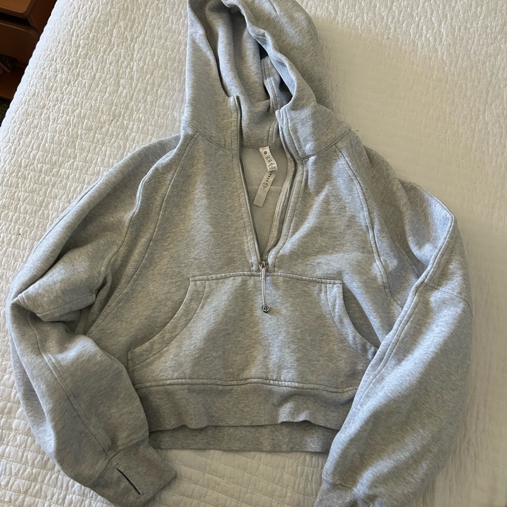 Lululemon Light Grey Half Zip - image 2